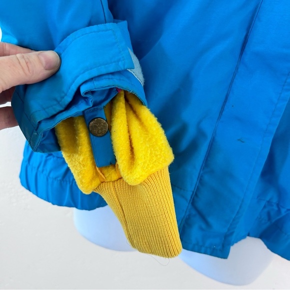 COLUMBIA BUGABOO Vintage 80/90s 3-in-1 Ski Coat Jacket Blue Pink Yellow Women L - Picture 9 of 16